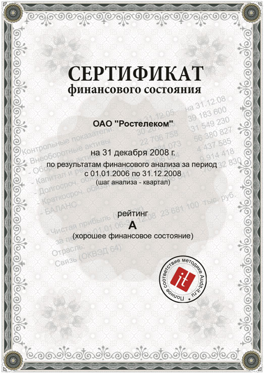 Изображение Сертификата